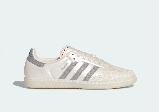 SAMBA OG SHOES Chalk White / Silver Metallic