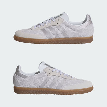 Samba OG W Shoes – White Lace & Gum