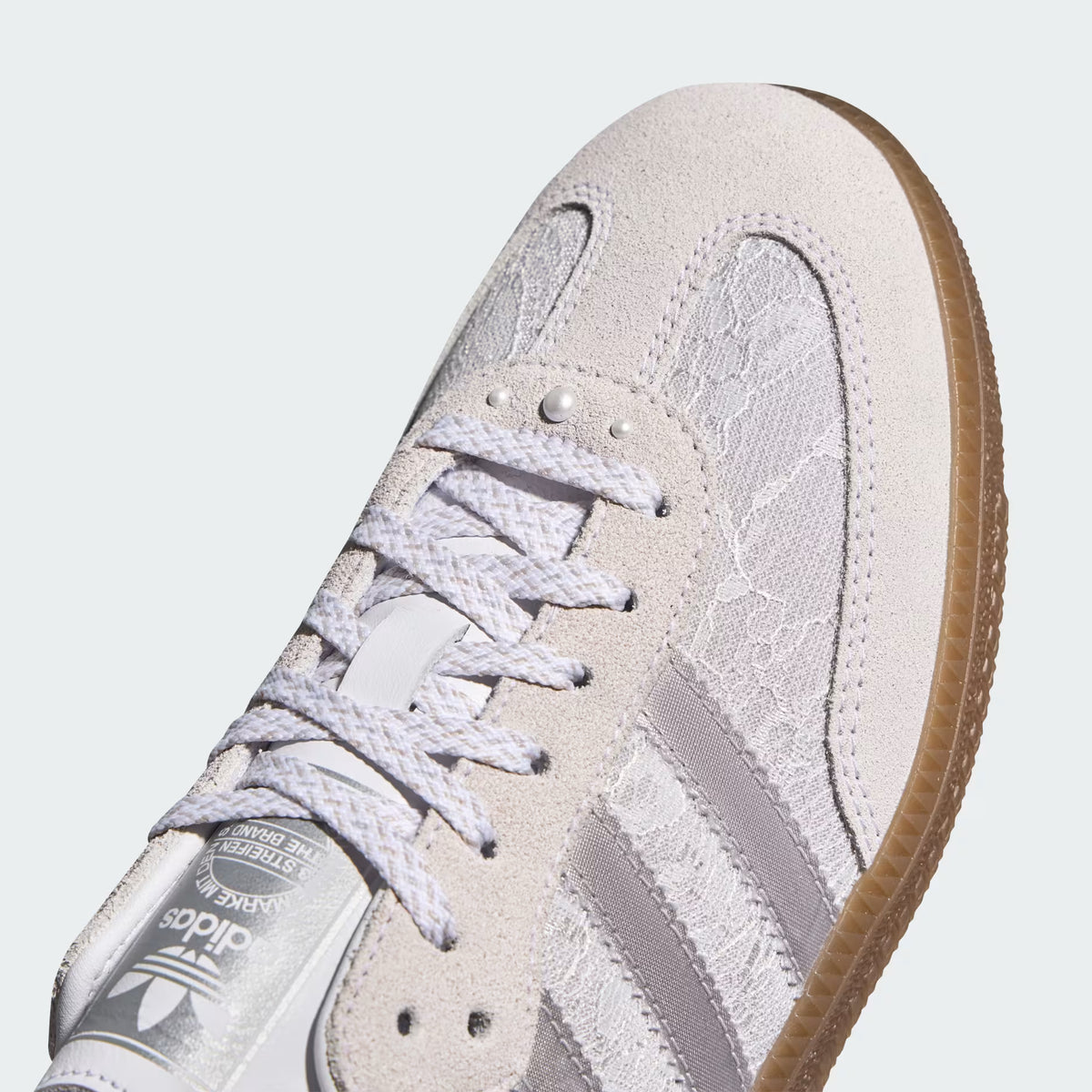 Samba OG W Shoes – White Lace & Gum