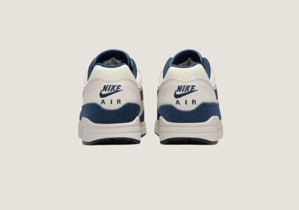 Air Max 1 "Notebook Doodles" Sail / Navy / Burgundy