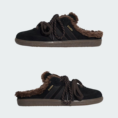 Samba OG Mule Shoes – Black & Dark Brown