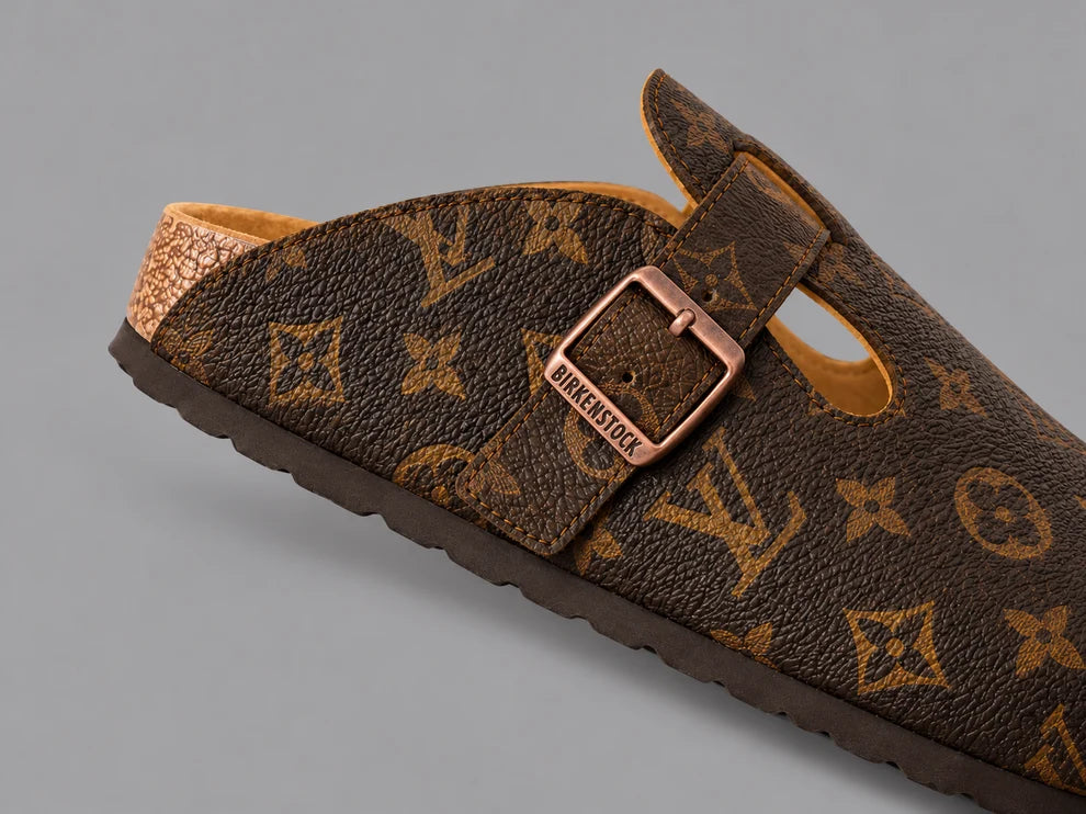 Brown Monogram Buckle Clogs - Limited Edition