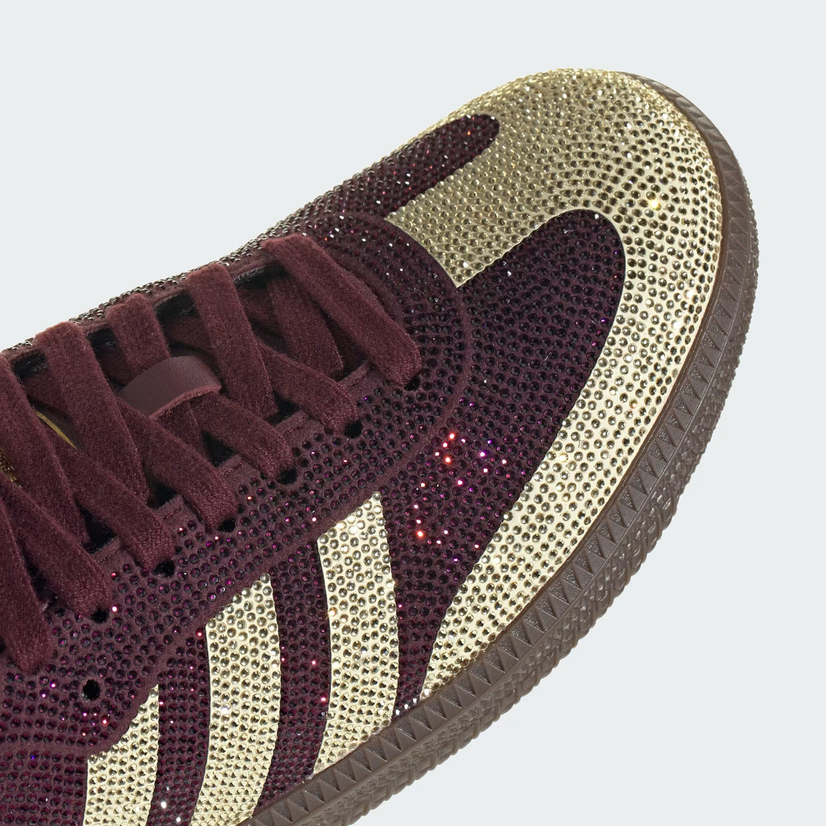 Samba OG Rhinestone Rainbow – Burgundy & Gold