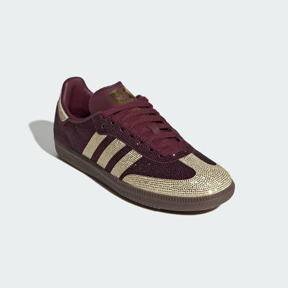 Samba OG Rhinestone Rainbow – Burgundy & Gold