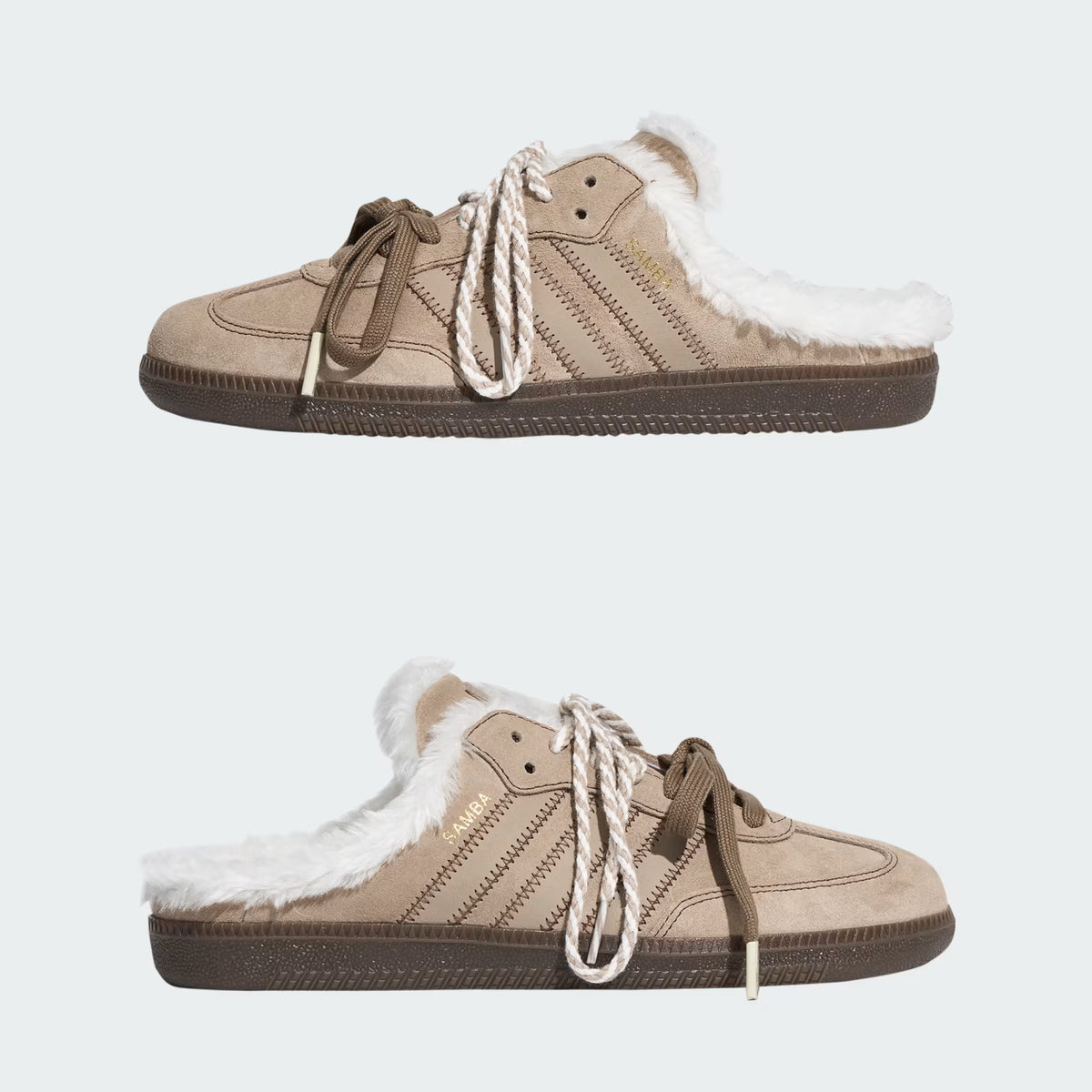 Samba OG Mule Shoes – Beige & Brown