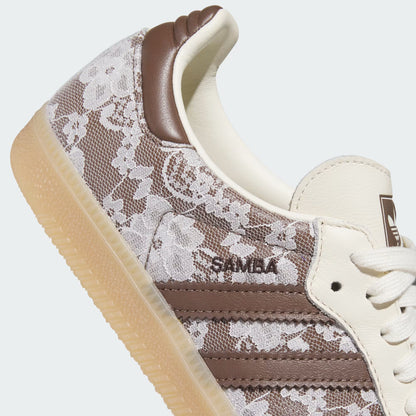 Samba OG Shoes – Cream White & Brown Floral