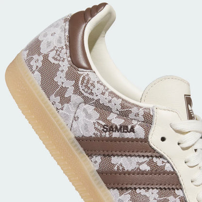 Samba OG Shoes – Cream White & Brown Floral