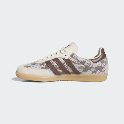 Samba OG Shoes – Cream White & Brown Floral