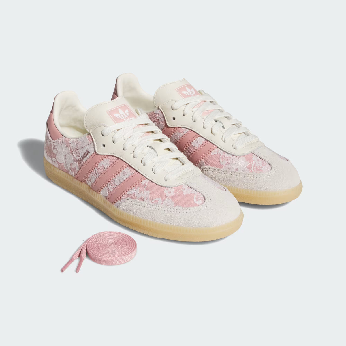 Samba OG Shoes – White &amp; Pink Floral