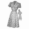 Patterned wrap dress